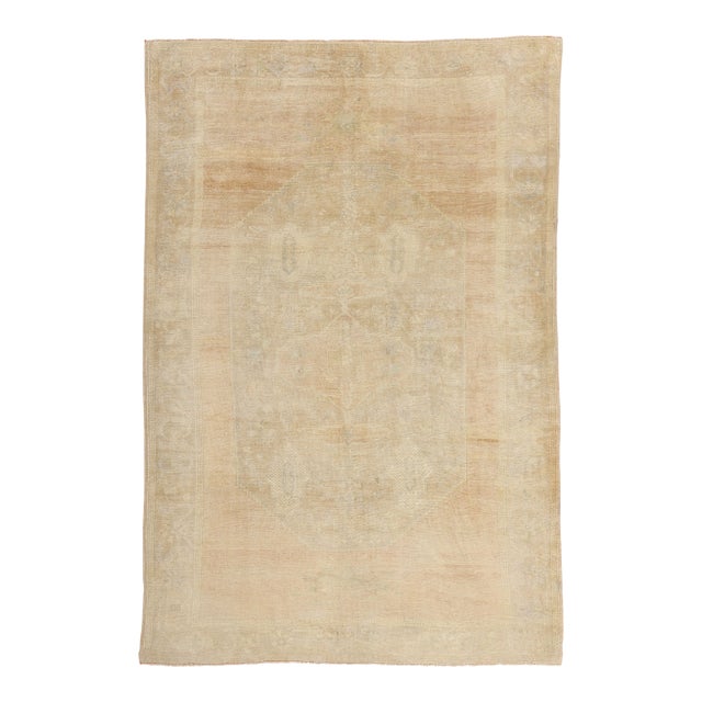 Vintage Turkish Oushak Rug, 06'03 X 09'03 For Sale
