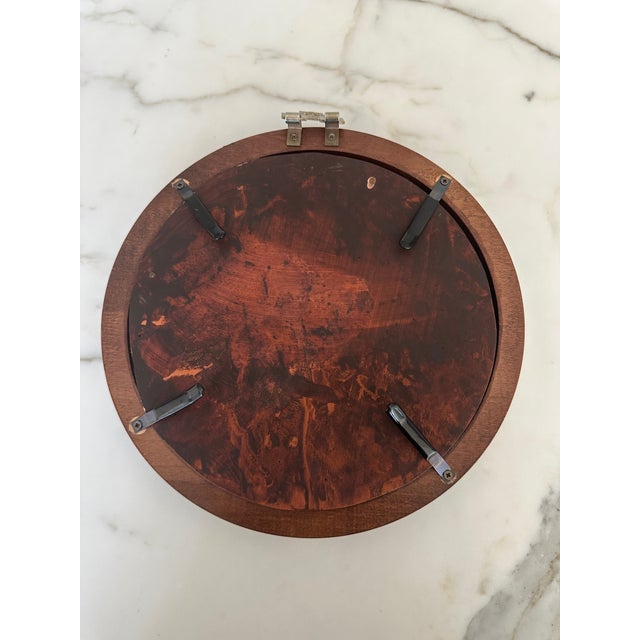 Vintage Handcarved Walnut Relief Intaglio Artwork For Sale - Image 12 of 13