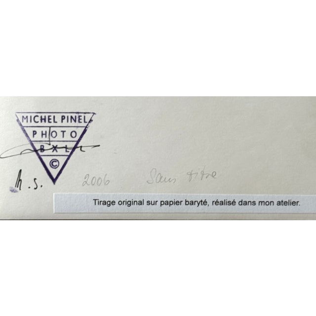 Michel Pinel, The Leopard Scarf, Nude, 2006, Original Silver Gelatin Print, Framed, in Very Good conditions. Designed from...