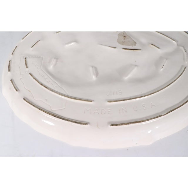 Brown Marcia of California Longhorn Bull Platter Model J119 Circa 1950/60's For Sale - Image 8 of 8