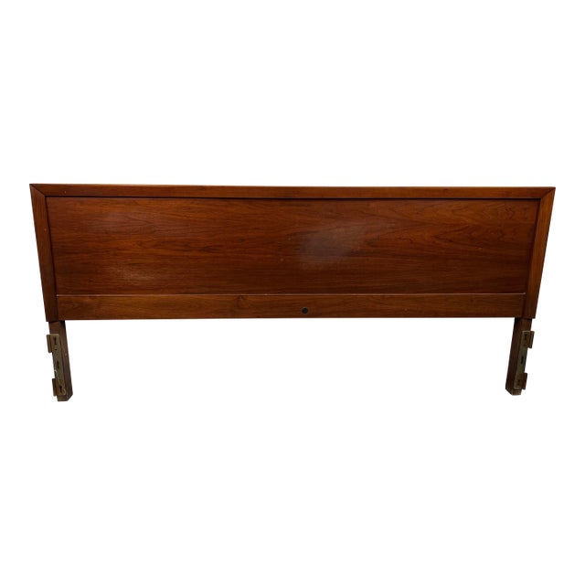 Mid 20th Century Mid-Century Modern Style Walnut Headboard by John Stuart For Sale