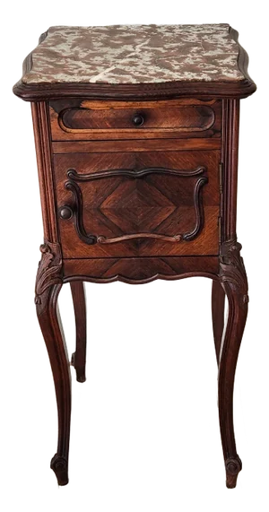 French Louis XV Style Humidor, Nightstand, Side Table