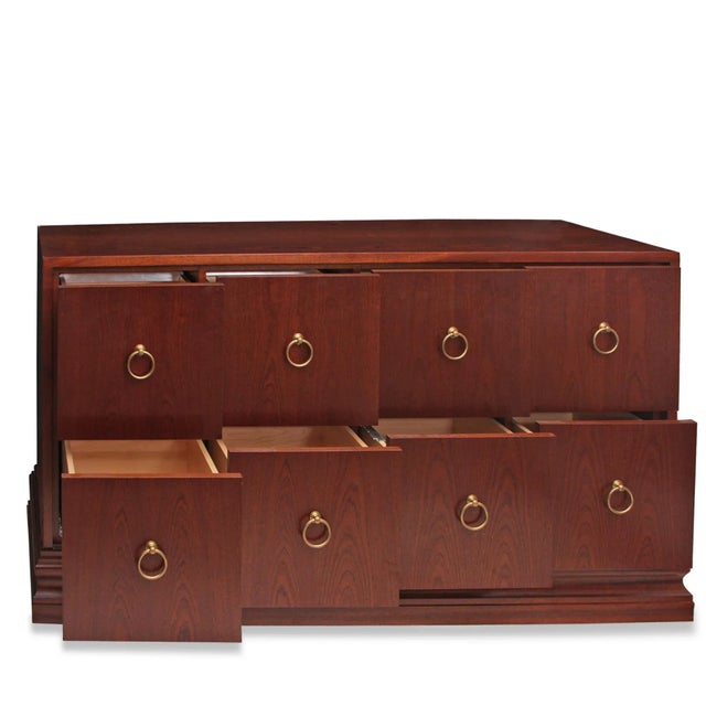 Contemporary 1990s Modern Mahogany Dresser For Sale - Image 3 of 7