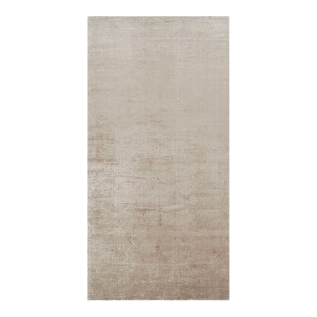 Rug & Kilim’s Oversized Contemporary Textural Solid Rug in Beige Tones - 10x20 For Sale
