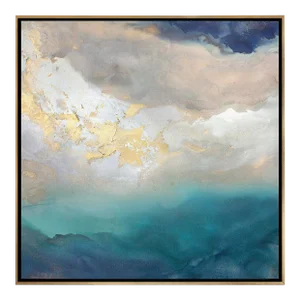 "Saint Helena" Gold Framed Canvas Print, Framed