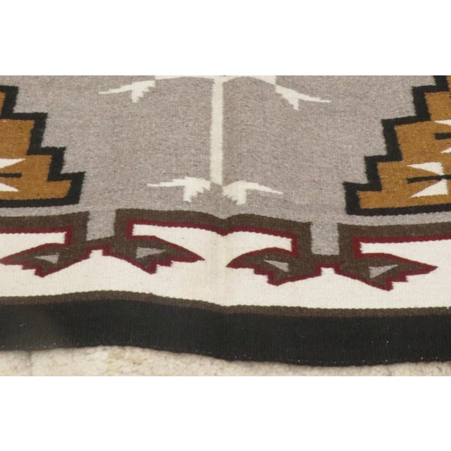 Vintage Klagetoh Navajo-Style Kilim Rug - 04'06 X 07'02 For Sale - Image 11 of 12
