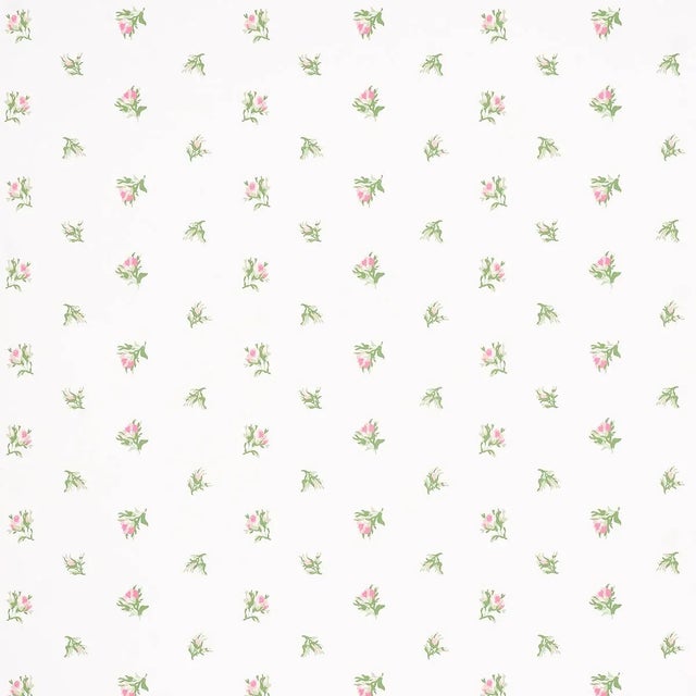 Not Yet Made - Made To Order Sample - Schumacher Margie Floral Wallpaper in Rose For Sale - Image 5 of 5