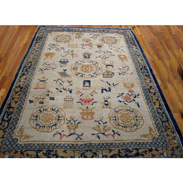 Antique Chinese - Ningxia rug, size: 5'6" x 8'6".