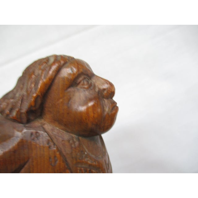 18th-19th Century Antique Wood Figure Man with Crossed Legs Screw Nutcracker For Sale - Image 11 of 13