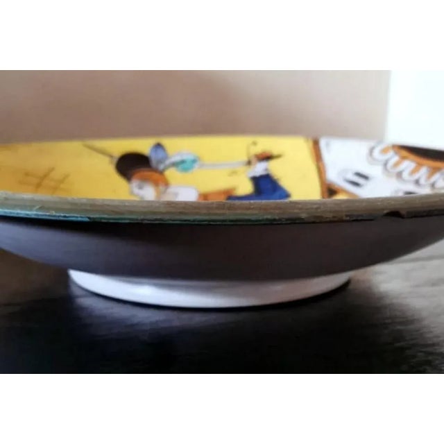 Deruta Italian Ceramic Hand Painted Wall Plates - Set of 3 For Sale - Image 10 of 13