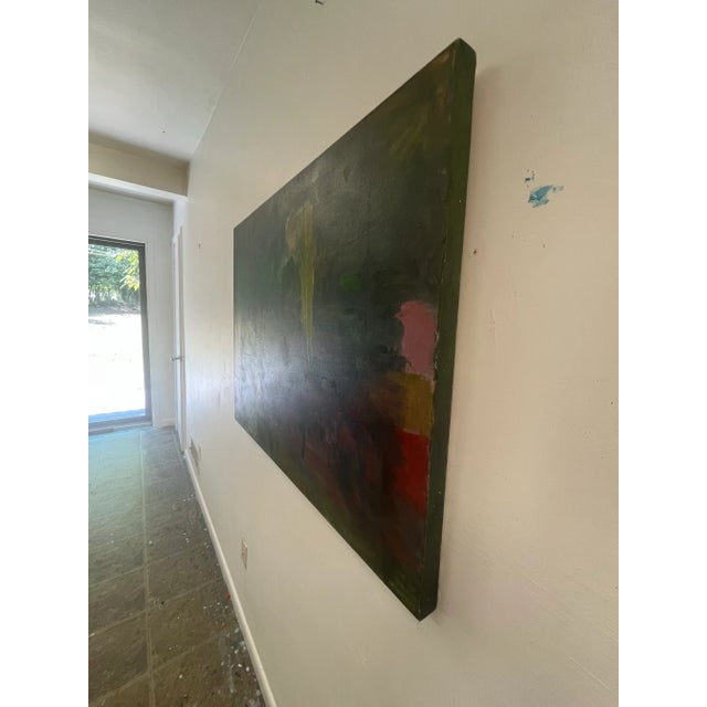 “Starlight” By, Ellen Reinkraut Abstract Expressionist Original Oil on Canvas For Sale - Image 4 of 9