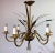 Golden Wrought Iron Ceiling Lamp, 1960s For Sale - Image 4 of 4
