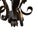 Vintage French Wrought Iron Chandelier With Forged Flowers For Sale - Image 12 of 13