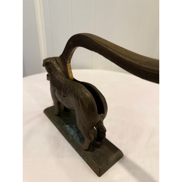 Metal Antique American Cast Iron Figural Dog Nutcracker, Early 1900s For Sale - Image 7 of 10