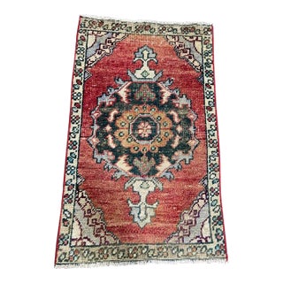 Turkish Yastik Rug 1'8" x 2'8" For Sale