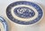 Mid 20th Century Vintage Flow Blue Willow Ironstone Platters- Set of Two For Sale - Image 5 of 9