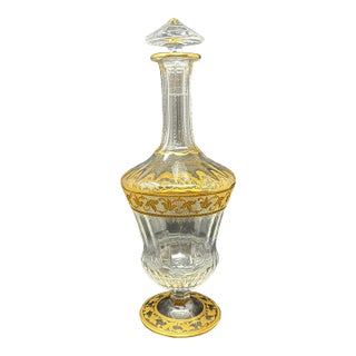 Mid 20th Century Cristal St Louis Decanter For Sale