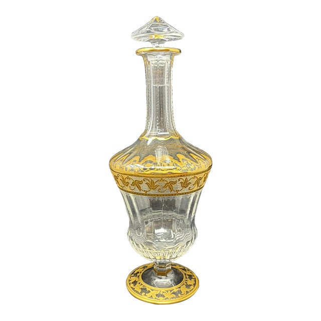 Mid 20th Century Cristal St Louis Decanter For Sale