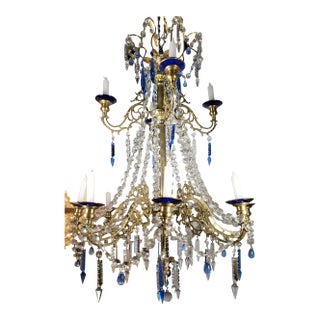 Vintage Gustavian Swedish Candle Chandlier Non Electric For Sale