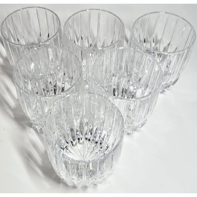 Mikasa Hollywood Regency Crystal Double Old Fashioned- Set of Six For Sale - Image 4 of 12
