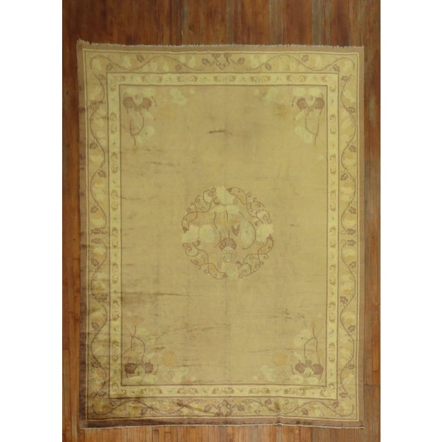Pale Antique Chinese Rug, 8'9'' X 11'5'' For Sale - Image 11 of 11