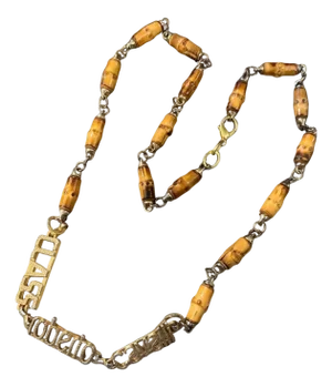 2000s Amazing Brass and Bamboo Chain by Class Roberto Cavalli