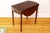 Early 18th Century Federal Mahogany Pembroke Drop Leaf Table With Satinwood Inlaid Legs and Brass Pull For Sale In New York - Image 6 of 9