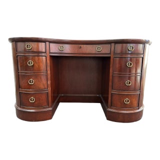 1990s Sligh Furniture "Kidney Desk" For Sale