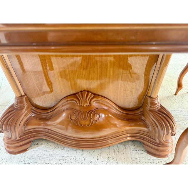 Italian Rococo Revival 3 Piece Dining Ensemble Masetti, c.1970s For Sale - Image 15 of 16