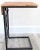 Live Edge Acacia Wood Side Table With Black Iron Frame Electrical Usb Outlets For Sale - Image 4 of 8