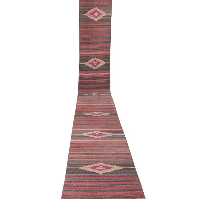 Vintage Striped Turkish Kilim Runner Stair Tread Chairish