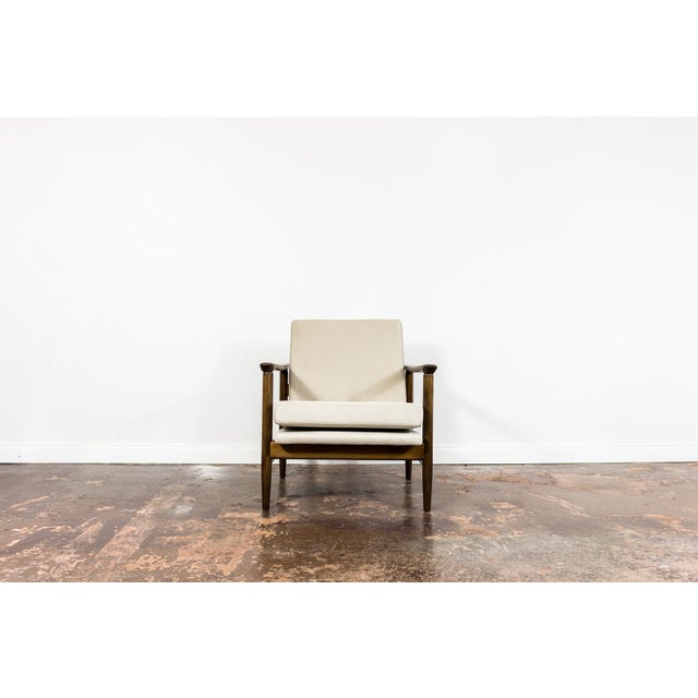 Wood Vintage GFM 142 Chair by Edmund Homa for GFM, Poland, 1960s For Sale - Image 7 of 14
