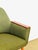 Brown Vintage Chair in Green Upholstery, 1960 For Sale - Image 8 of 12
