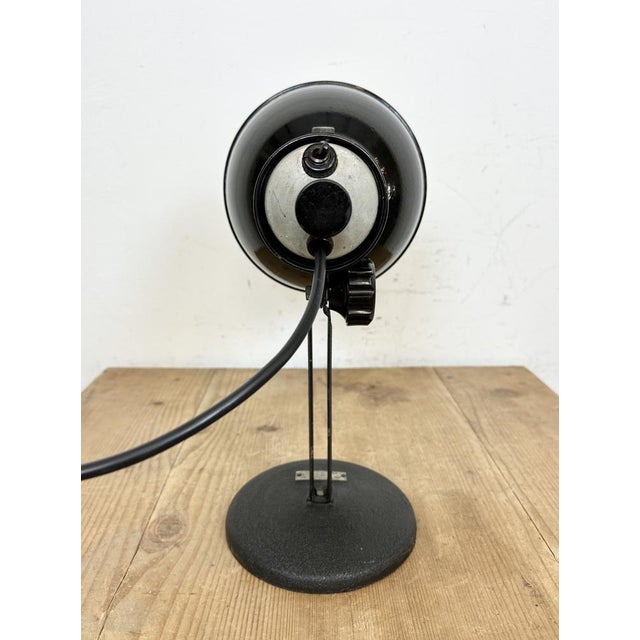 Vintage Black Enamel Table Lamp, 1950s For Sale - Image 18 of 18