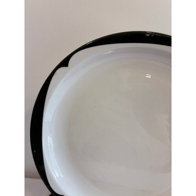 Mid 20th Century Vintage McNicol China Green Rim Restaurant Ware Plates, Set of 3 For Sale - Image 5 of 13