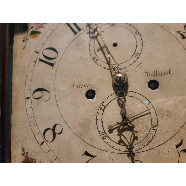 Aaron Willard Roxbury Tall Case Grandfather Clock Circa 1800 Boston, Ma Mahogany For Sale - Image 12 of 13