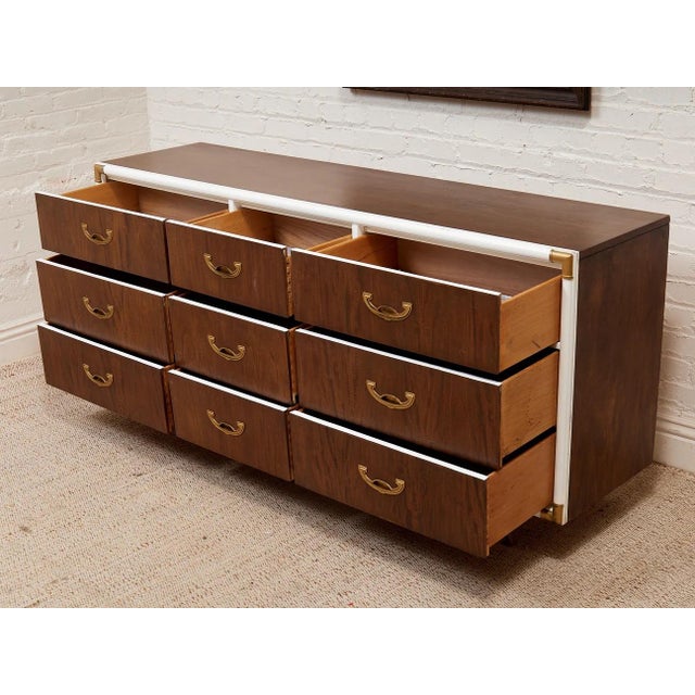 White Vintage Campaign Dresser For Sale - Image 4 of 12