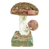 Polychrome Cement Mushroom, 1970s For Sale