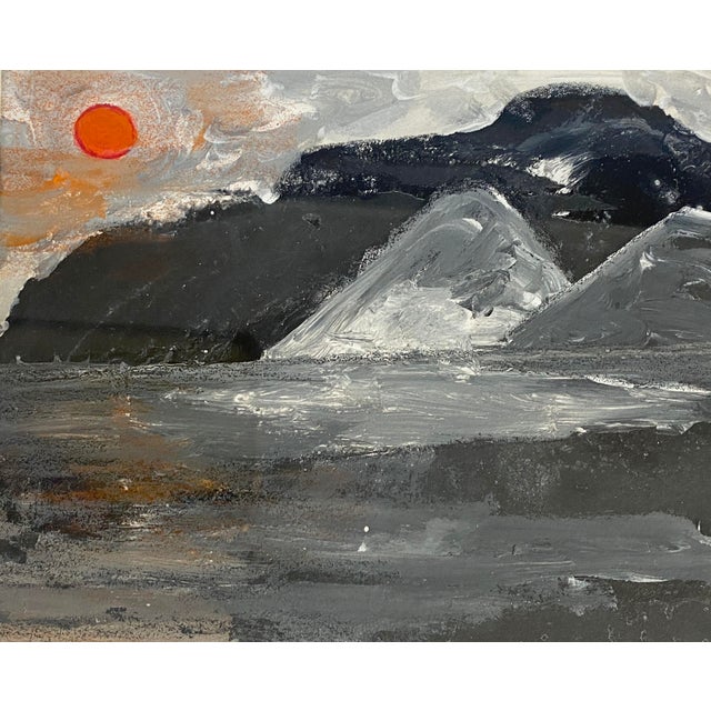 Acrylic on Paper Framed l'Hivers Gris II by Yjr For Sale In New York - Image 6 of 7