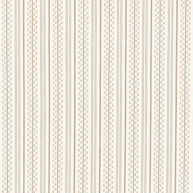 Farmhouse Sample - Schumacher Jack Stripe Fabric in Sand For Sale - Image 3 of 3