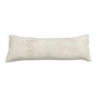 Turkish Hemp Pillow Cushion Natural Beige Brown Cushion Cover 14x40 For Sale