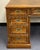 Vintage Campaign Style Double Pedestal 7 Drawer Desk For Sale - Image 4 of 11