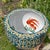 Antique Very Large Chinoiserie Enameled Porcelain Emerald Green With 24k Gold Koi Fish Planter/Jardiniere For Sale - Image 10 of 12