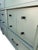 Wood Custom Refinished Mid-Century Modern Sage Green 12-Drawer Dresser With Frameless Mirror For Sale - Image 7 of 8