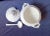Ceramic 1960s Bordallo Pinheiro White Pear Soup Tureen 3 Piece Set With Ladle and Lid Portugese Majolica For Sale - Image 7 of 16
