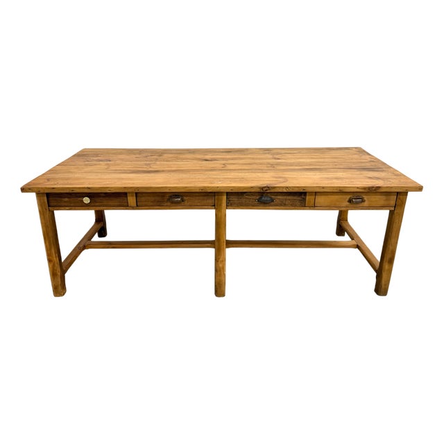 Farmhouse Table in Pine, 1950s For Sale