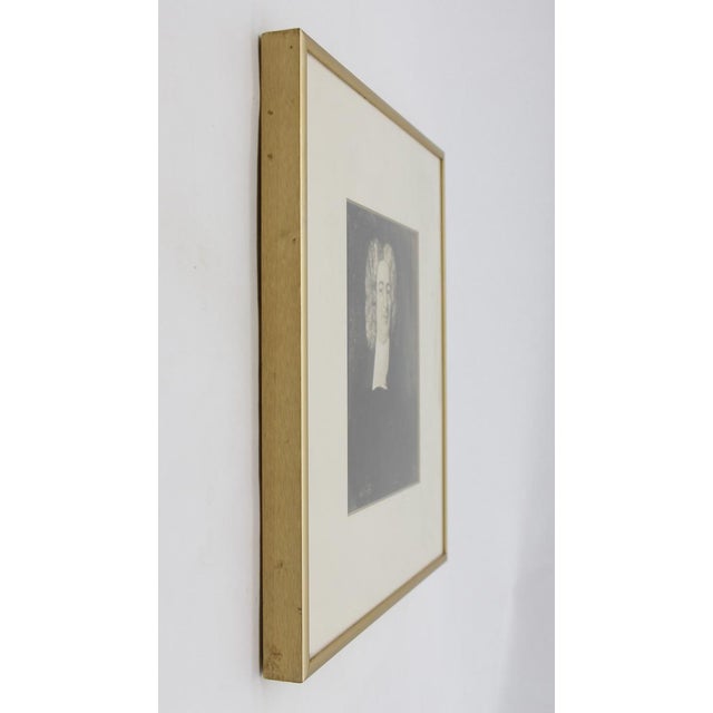 Cotton Mather Brass Framed Portrait Print For Sale - Image 4 of 7