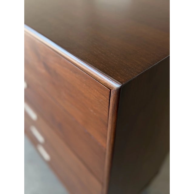 Brown Vintage Walnut Highboy Dresser For Sale - Image 8 of 15