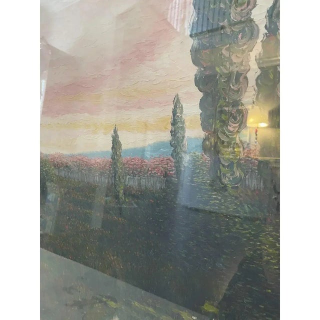 Extra Large Framed Original Oil Lanscape Painting For Sale - Image 10 of 10