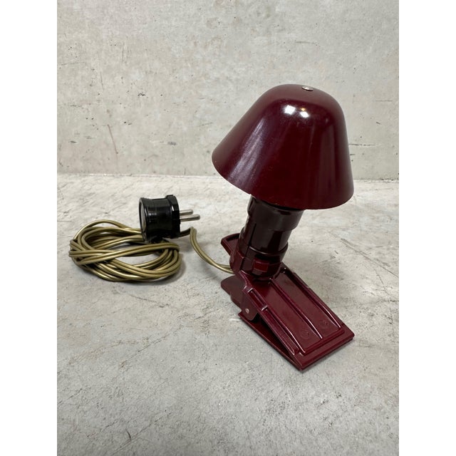 Vintage Bakelite Clamp Lamp, 1920s For Sale - Image 13 of 14